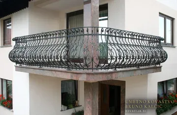 Kovana balkonska ograja, Radohova vas, Balkonske ograje