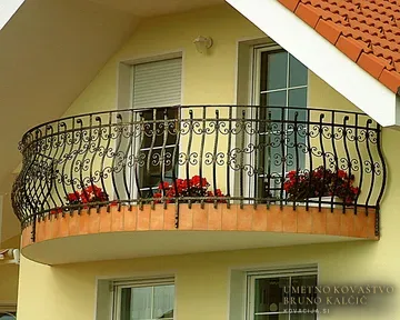 Kovana trebušasta balkonska ograja, Legen, detajl 1