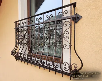 Kovani francoski balkoni in balkonska ograja, Podplešivica, detajl 2