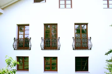 Kovana balkonska ograja in francoski balkoni, Miklavčevo (Miklauzhof), detajl 1