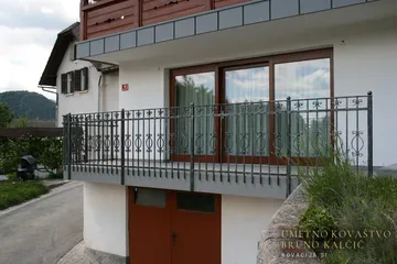 Kovane ograje, Bled, Balkonske ograje
