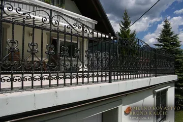 Kovana ograja na terasi, Mojstrana, Balkonske ograje